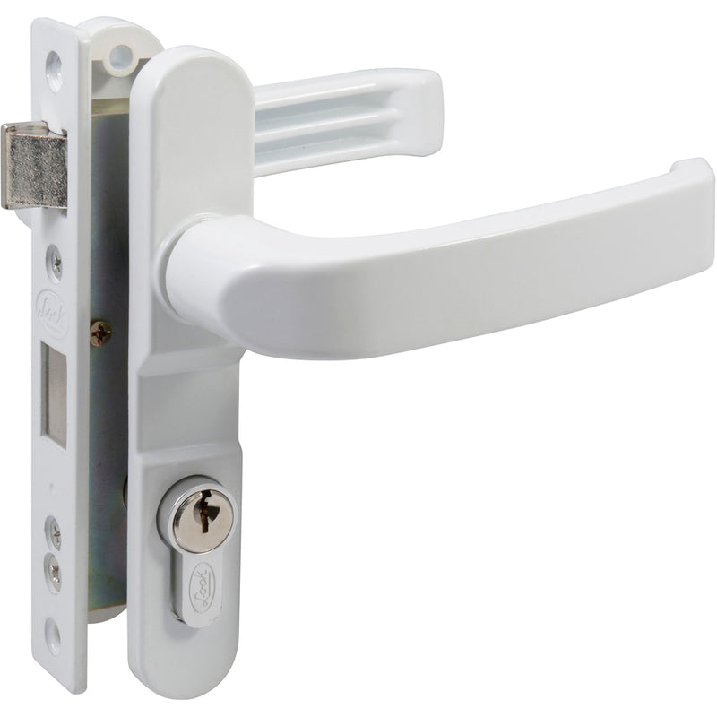 Cerradura para puerta de aluminio color blanco Lock