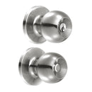 Cerradura de pomo (bola) para entrada ppal acero inox  Lock