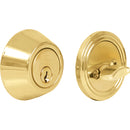 Cerrojo tubular sencillo, acabado latón brillante Lock