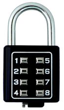Candado De Combinacion Digital 8 Botones Mod 35 Acabado Azul