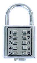 Candado De Combinacion Digital 10 Botones Mod 40 Acabado Azul