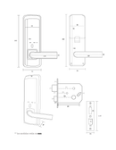Cerradura Digital Hione Mod H-3400 Acabado Plata