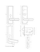 Cerradura Digital Hione Mod H-4100 Acabado Oro Rozado