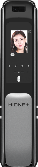 Cerradura Digital Hione Push Pull - Reconocimiento facial Mod H-7070 Acabado Gris