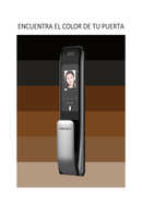 Cerradura Digital Hione Push Pull - Reconocimiento facial Mod H-7070 Acabado Gris