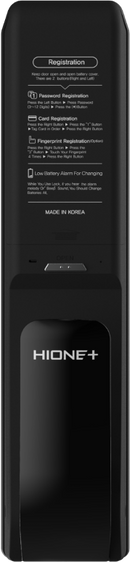 Cerradura Digital Hione Push Pull Mod H-7090 Acabado Negro