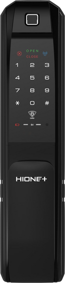 Cerradura Digital Hione Push Pull Mod H-7090 Acabado Negro