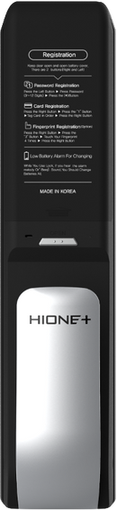 Cerradura Digital Hione Push Pull Mod H-7090 Acabado Plata