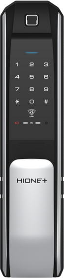 Cerradura Digital Hione Push Pull Mod H-7090 Acabado Plata