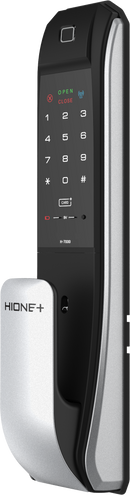 Cerradura Digital Hione Push Pull Mod H-7090 Acabado Plata