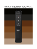 Cerradura Digital Hione Push Pull Mod H-7090 Acabado Negro