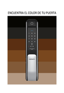 Cerradura Digital Hione Push Pull Mod H-7090 Acabado Plata