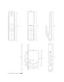 Cerradura Digital Hione Push Pull Mod H-7090 Acabado Negro