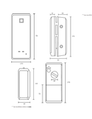 Cerrojo Digital Hione Mod HG-1390C para puertas de cristal