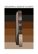 Cerradura Digital Hione Push Pull IDL-300F Acabado Oro Titanio