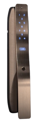 Cerradura Digital Hione Push Pull IDL-300F Acabado Oro Titanio