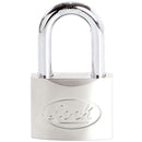 Candado acero largo llave de discos 60mm cromo satinado Lock