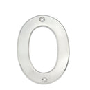 Numero 0 bold 4" cromo satinado Lock