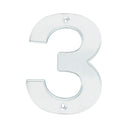 Numero 3 bold 4" cromo satinado Lock