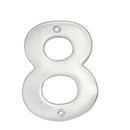 Numero 8 bold 4" cromo satinado Lock