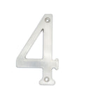 Numero 4 slim 4" cromo satinado Lock