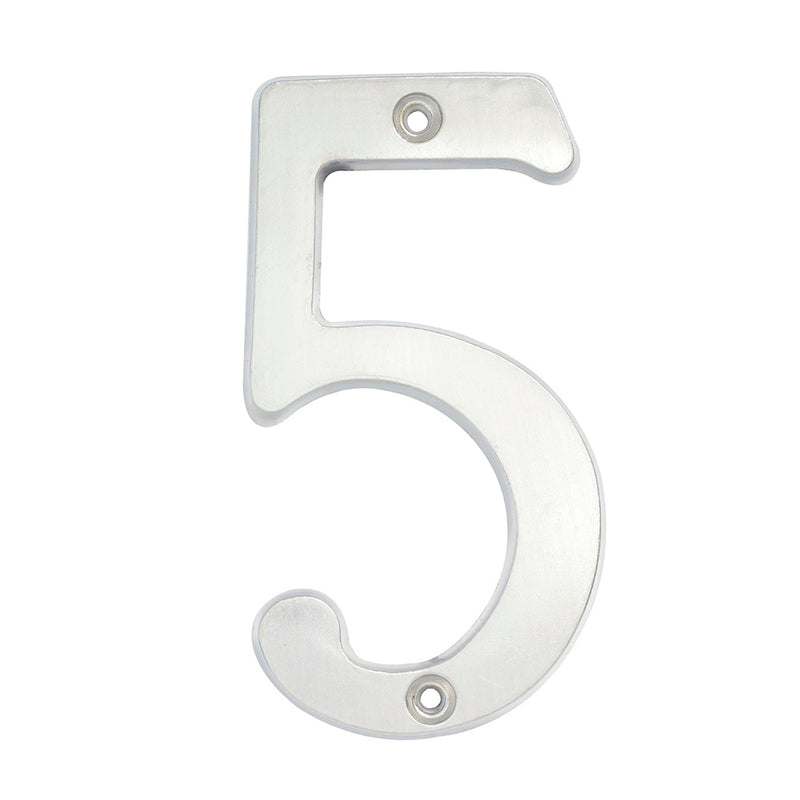 Numero 5 slim 4" cromo satinado Lock