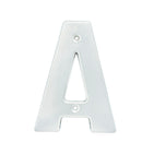 Letra A bold 4" cromo satinado Lock