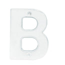 Letra B bold 4" cromo satinado Lock