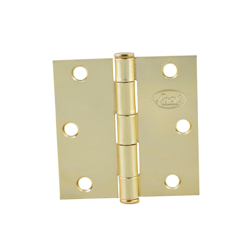 Bisagra cuadrada latón brillante 2" x 2" Lock