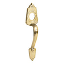 Jaladera decorativa para sobreponer latón brillante Lock