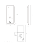 Cerrojo Digital Hione Mod M-1190T para puerta abatible o corrediza