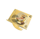Cerradura para Mueble Modelo 72 Izquierda Laton