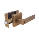 Cerradura Manija Mod Castelli Baño Acabado Latón Antiguo