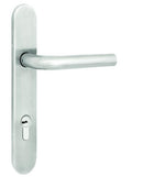 Placa Perfil Angosto Jaladera-Manija Derecha Mod Vector Acabado Acero Inox Sin Cilindro