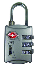 Candado Metalico De Combinacion Ajustable Mod TSAM-3 Color Gris