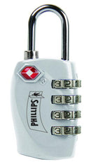 Candado Metalico De Combinacion Ajustable Mod TSAM-4 Color Gris