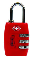 Candado De PlAS-tico De Combinacion Ajustable Mod TSAP 3 Color Azul