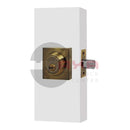 Cerrojo Modelo Argos Cuadrado Llave - Mariposa  Laton Antiguo