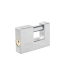 Candado acero cortina llave estándar 70mm cromo satin Lock - Axa Lock Center
