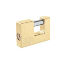 Candado acero cortina llave tetra 70mm latón brillante Lock - Axa Lock Center