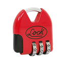 Candado de combinación digital maletero 36 mm rojo Lock - Axa Lock Center