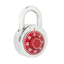 Candado de combinación disco 50mm rojo Lock - Axa Lock Center