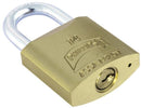 Candado De Laton Macizo 50 Mm Mod 14 Gancho Corto - Axa Lock Center