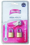 Candado Laton Macizo 20 Gemelos Blist - Axa Lock Center