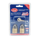 Candado para cortina de latón llave estándar 2 pzs 20mm Lock - Axa Lock Center
