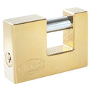 Candado para cortina de latón llave estándar 75mm L20C75EB - Axa Lock Center