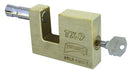 Candado De Laton Macizo  P/Cortina 71 Mm Mod TX-9 Llave Tetra