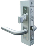 Cerradura P/ Perfil De Aluminio Mod 570 Mariposa-Cilindro Acabado Acero Inox