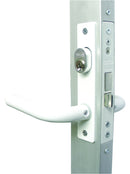 Cerradura P/ Perfil De Aluminio Mod 570 Acabado Blanco