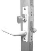 Cerradura P/ Perfil De Aluminio Mod 570 Mariposa-Cilindro Acabado Acero Inox